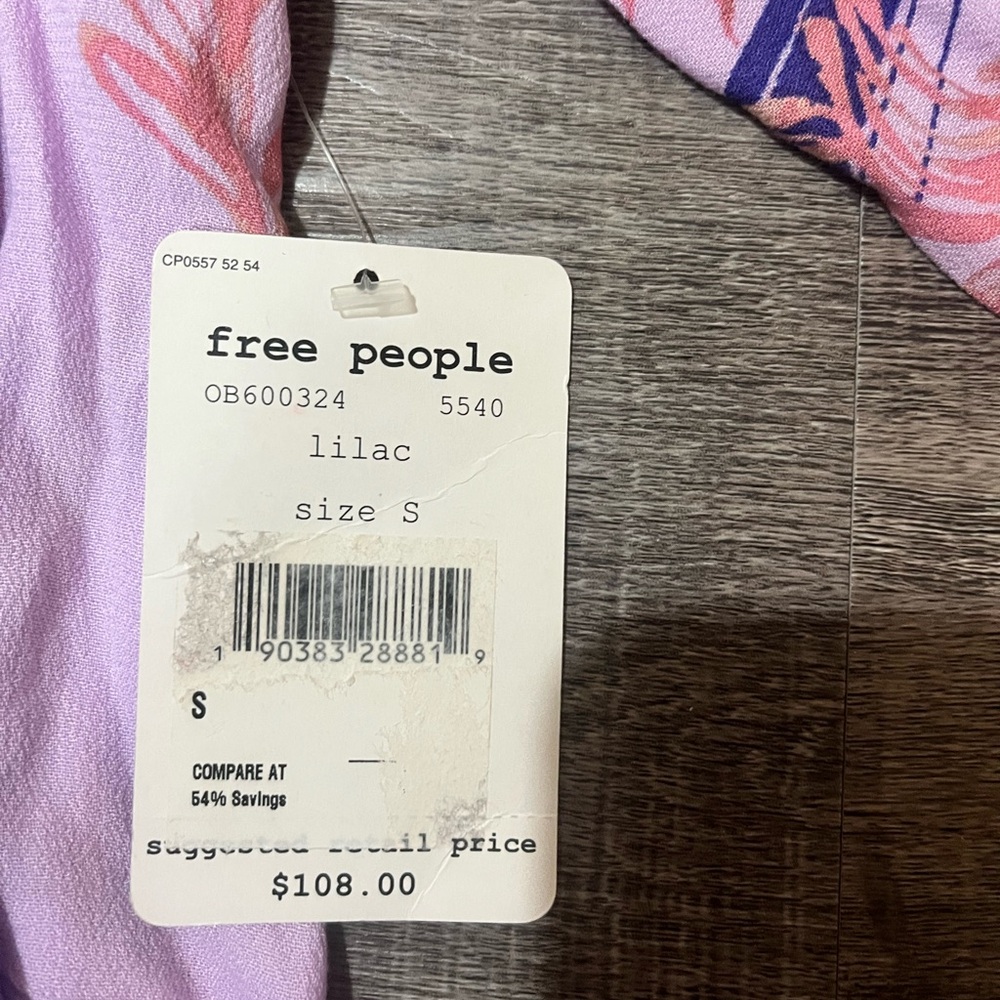 FREE PEOPLE Clear Skies Cold Shoulder Tunic in Lilac - Picture 7 of 9